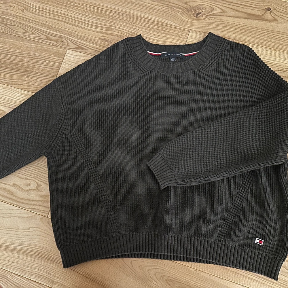 Tommy Hilfiger Dark Gray Crewneck Sweater